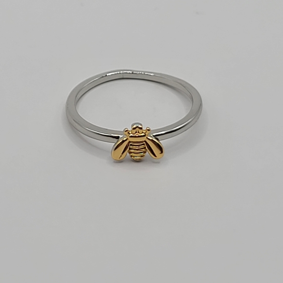 DaintybBumble Bee Ring Gold and Silver Size 7.5 - Picture 6 of 14